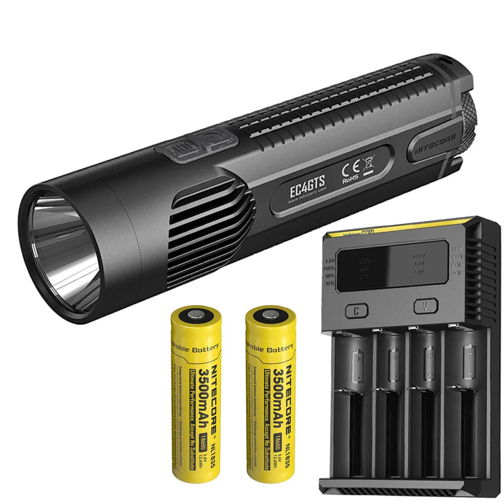 EC4GTS NL1835 I4 NITECORE EC4GTS фонарик комплект Cree XHP35 HD max 1800 люмен луч бросок 396 м Открытый тактический фонарь Портативный фонарик - Испускаемый цвет: EC4GTS NL1835 I4