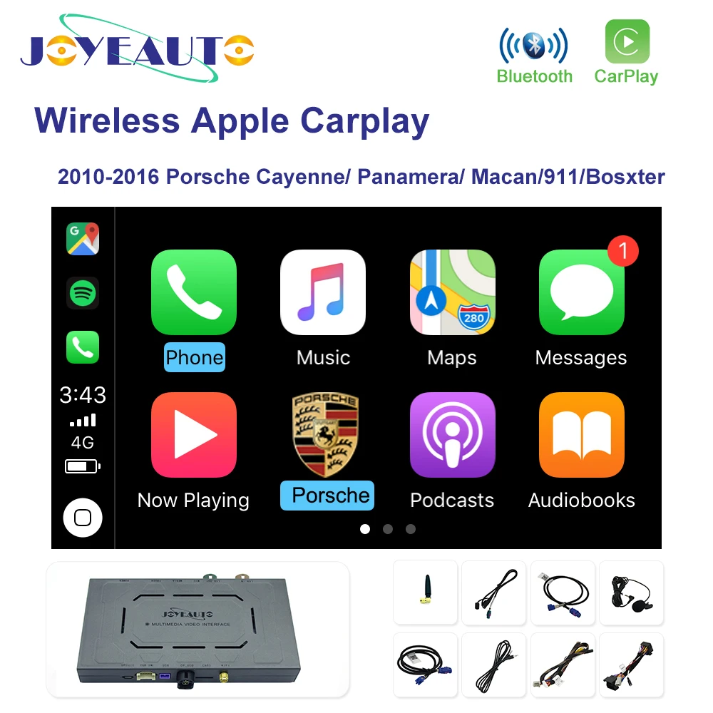 Joyeauto Wifi Wireless Apple CarPlay for Porsche Cayenne Macan 911 PCM3.1 Car play Adapter Android Auto Mirroring For Panamera
