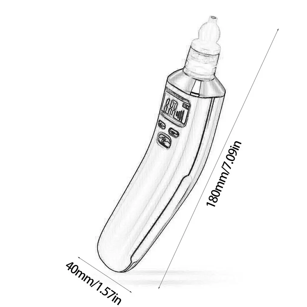 Электрический детский аспиратор с 5 зубцами для здоровья носа Безопасный