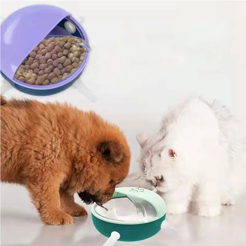 

Newborn Cat Dog Feeder With 4 Nipples Pets Bubble Milk Bowl Dogs Water Fountain Cats Drinking Supplies Puppy Kitten Feeding Dish