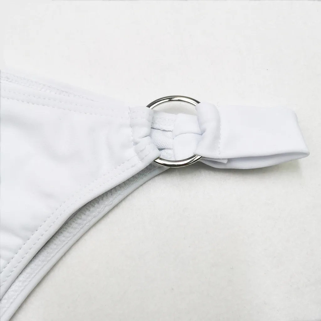 Женский купальный топ из двух частей гофрированный с высокой талией комплект