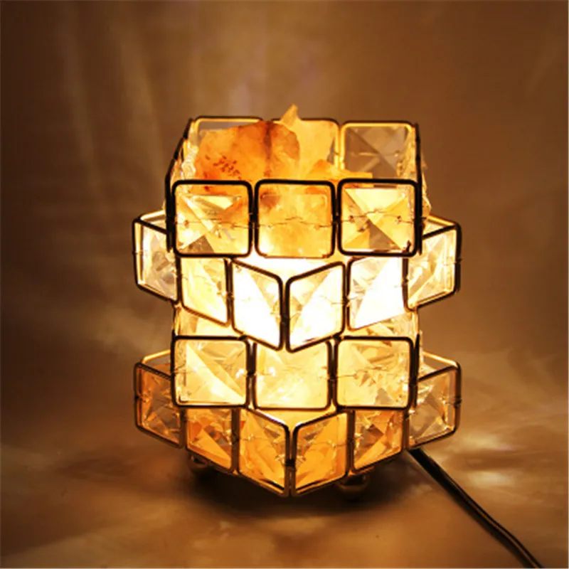 

Pyramid Himalayan Salt Lamp Air Purifier Salt Lamp Ionic Rock Crystal Night Lights Himalayan Christmas Gift EU/US Plug