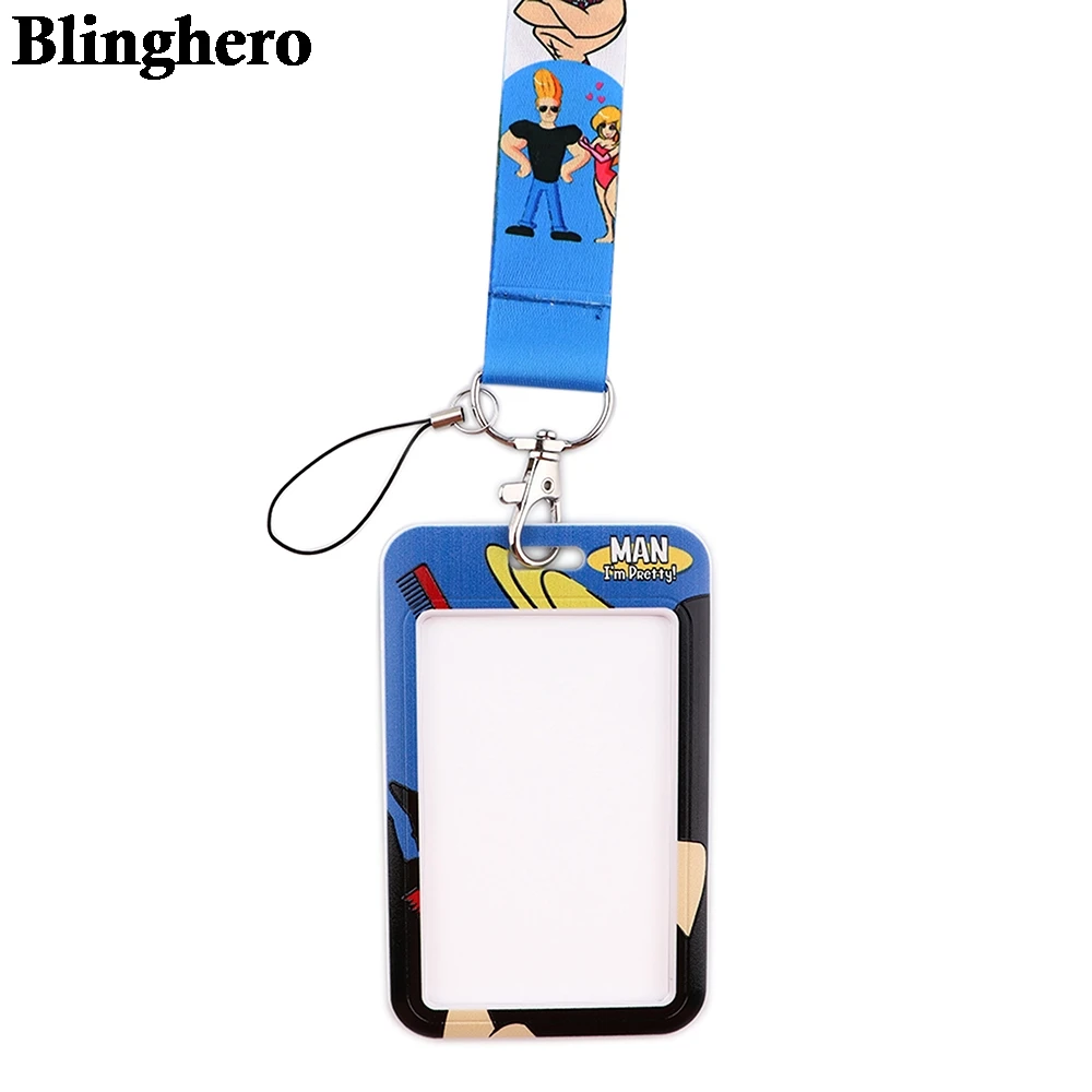 Брелок CB452 мужской на шею крутой мультяшный ремешок для ключей удостоверения