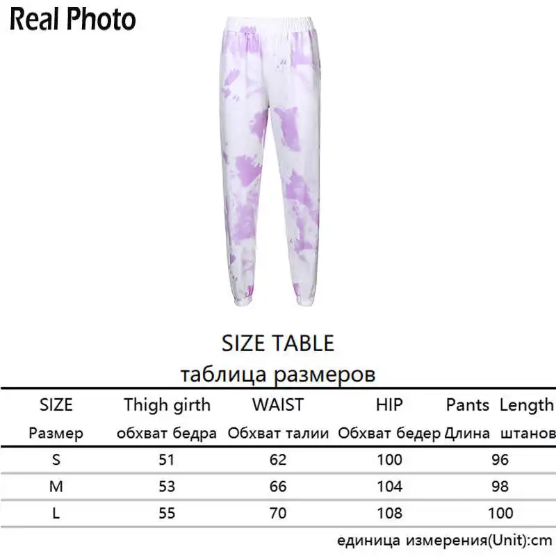 

Fashion Tie Dye Printed High Waist Pants Streetwear Summer Joggers Women Loose Trousers Sweatpants s Bottom