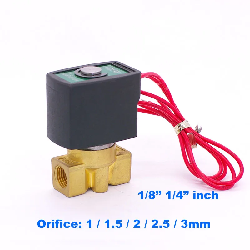 PU series Normally Close 2 Way mini Brass water solenoid valve BSP 0-50/25/15/10/7bar Orifice 1 / 1.5 2.5 3mm PU-01 02 | Обустройство