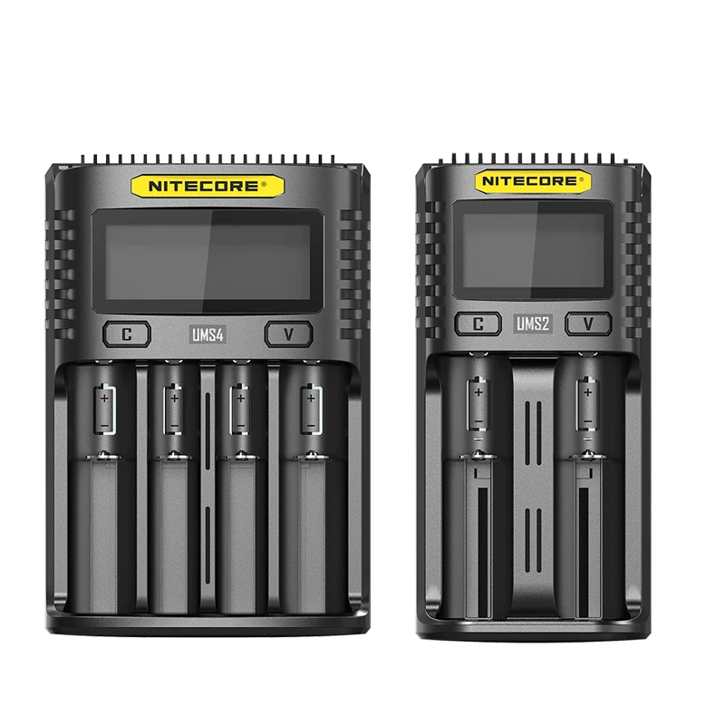 Интеллектуальное зарядное устройство NITECORE UMS2 UMS4 USB выход 3 А для LiFePO4 литий ионный