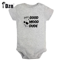 idzn new just a good mood dude baby boys fun rompers baby cute bodysuit infant short sleeves jumpsuit newborn soft clothes