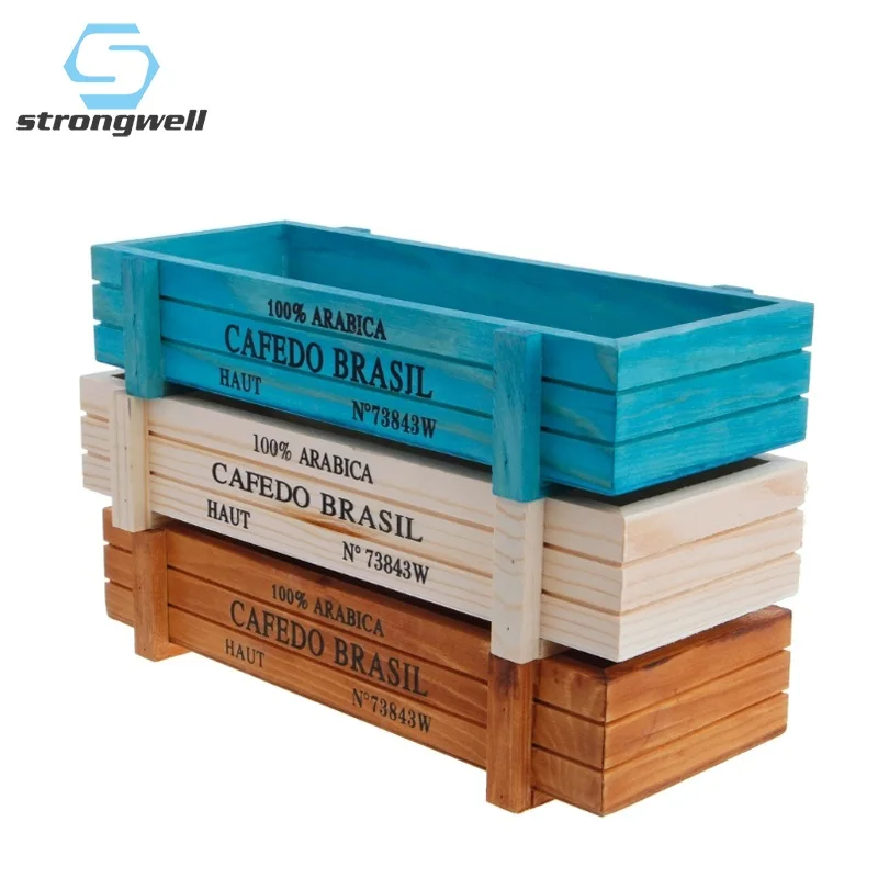 Деревянный цветочный горшок Strongwell садовый Декор горшки для хранения всякой