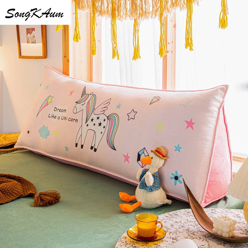 SongKAum моющиеся милые Мультяшные детские длинные прикроватные подушки в