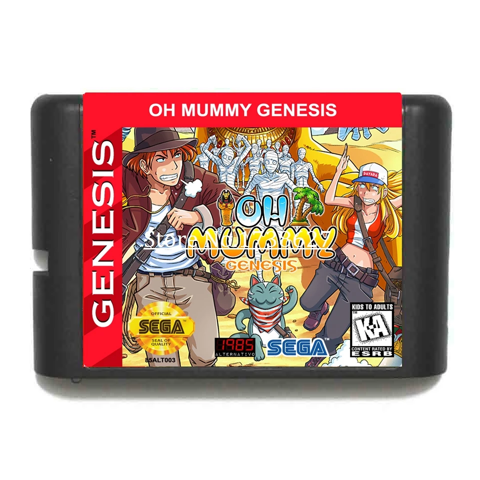 Картриджи для игр Oh Mummy 16 бит игровых консолей Sega MegaDrive и Genesis|Картриджи| |