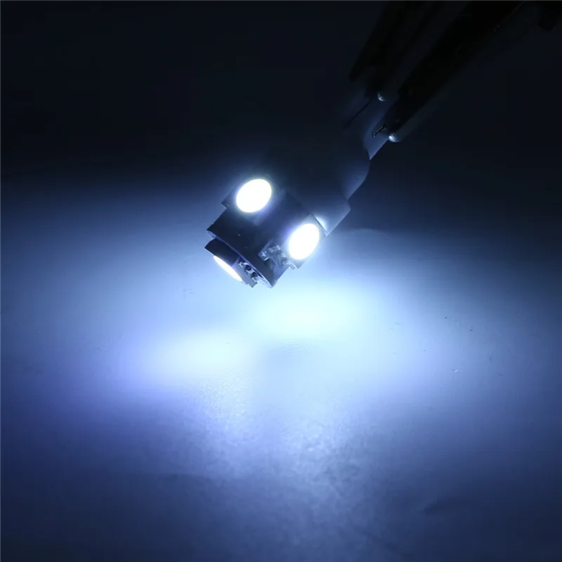 10 шт./лот 24V 5SMD светодиодный 5050 T10 194 147 W5W Ширина Чтение номерного знака светильник резервного копирования лампа супер яркий белый