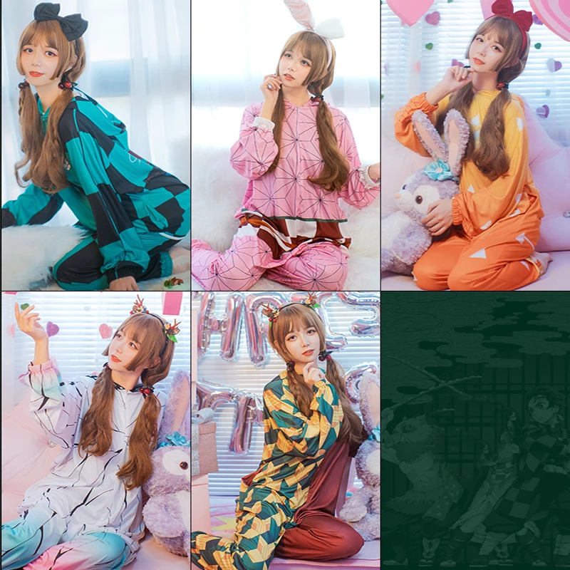 Костюм для взрослых Brdwn Demon Kamado Tanjirou Nezuko Agatsuma Zenitsu комбинезон сна пижама