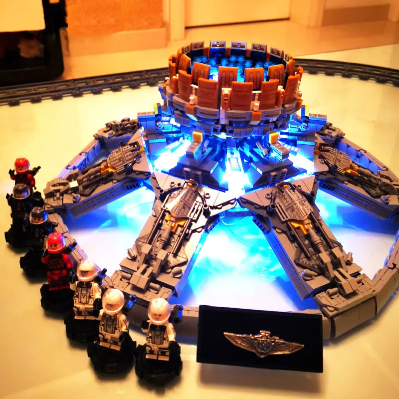 Игрушечные блоки со светодиодной подсветкой в виде двигателя модель ранней