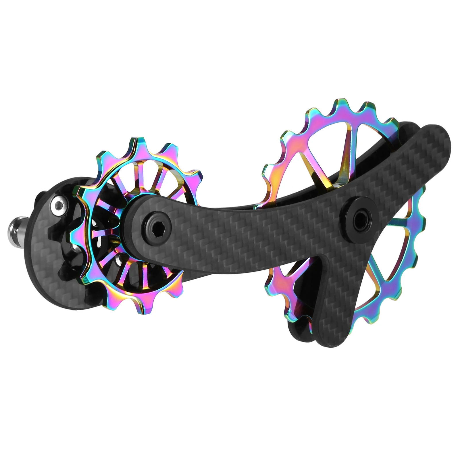 

18T Carbon Fiber Rear Derailleurs Guide Bike Ceramic Bearing Jockey Pulley Wheel Set Bicycle Parts Replacement