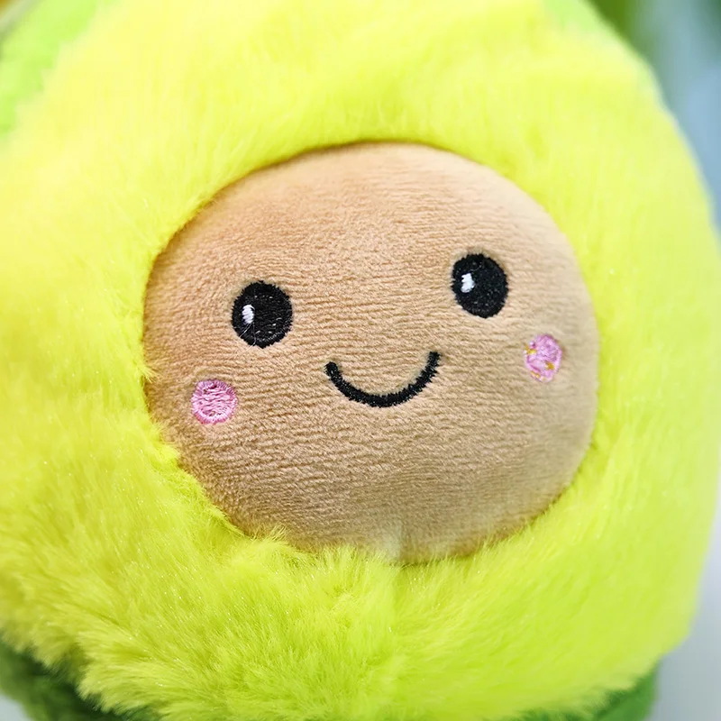 

Kawaii Plush Avocado Slippers Fruit Toys Cute Pig Cattle Warm Winter Adult Shoes Doll Women Indoor Household Products