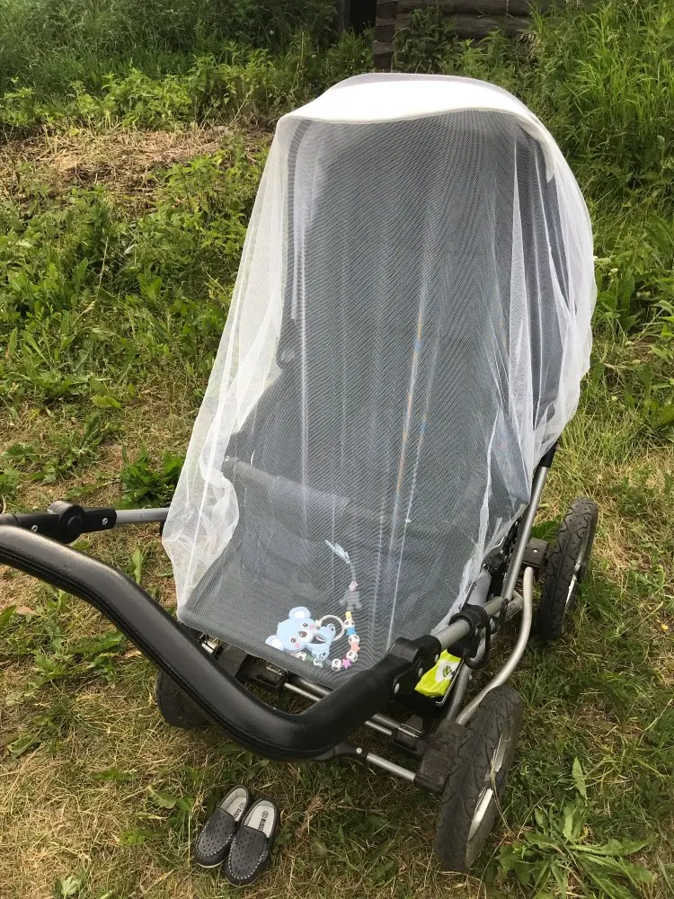 1x белая детская коляска для маленьких девочек и мальчиков москитная сетка