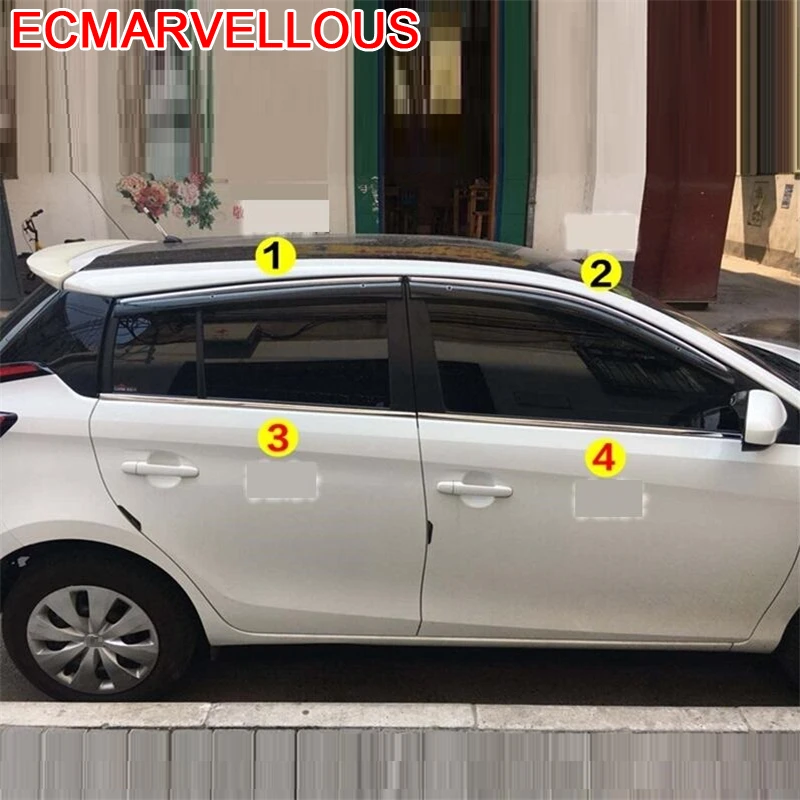 

Coche Decoration Sticker Car Accessories Exterior Window 2014 2015 2016 2017 2018 2019 2020 FOR Toyota Vios Yaris Hatchback