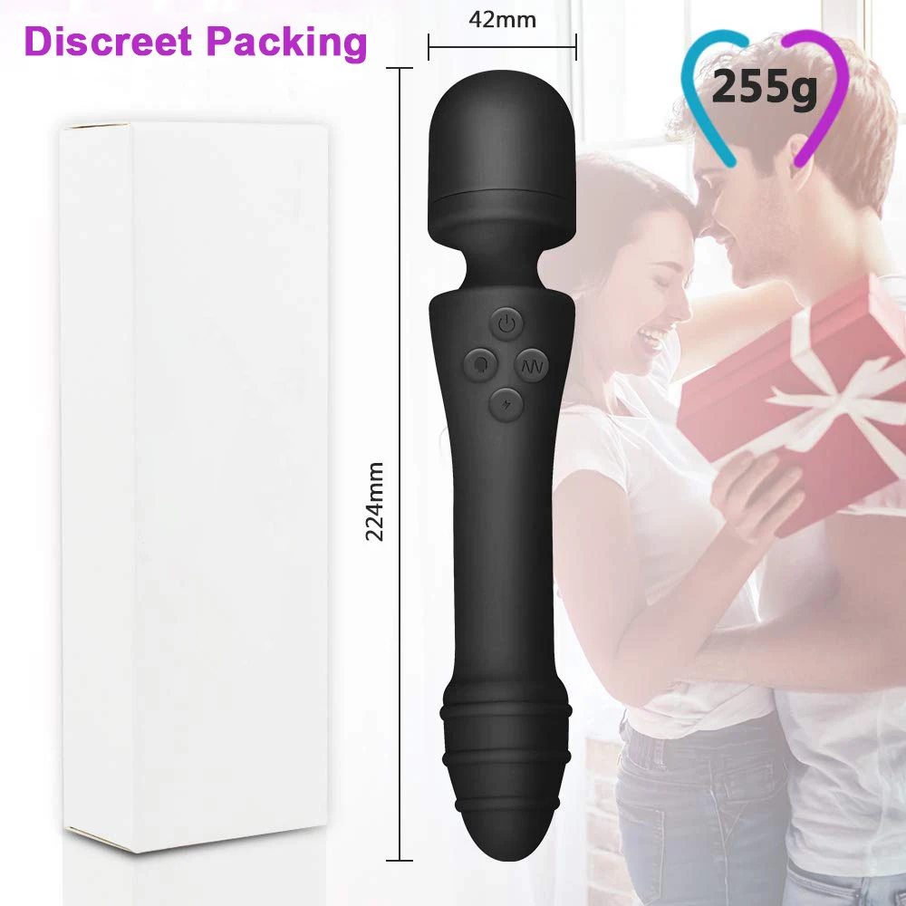 Отопление двойной AV палочка Вибратор Интимные Игрушки для женщин женские