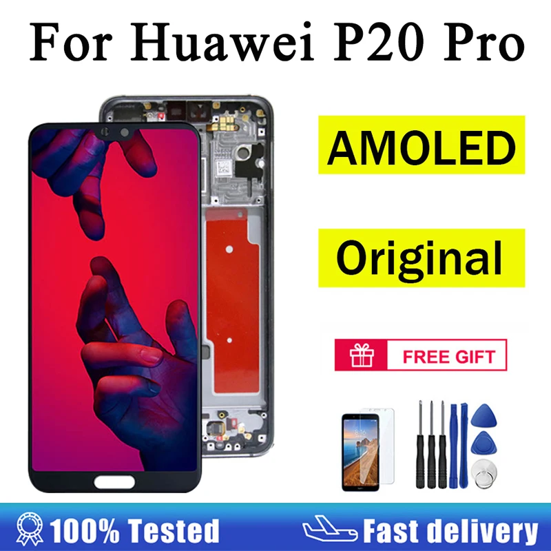AUMOOK оригинальный AMOLED для Huawei P20 Pro ЖК-дисплей дигитайзер в сборе сенсорный дисплей