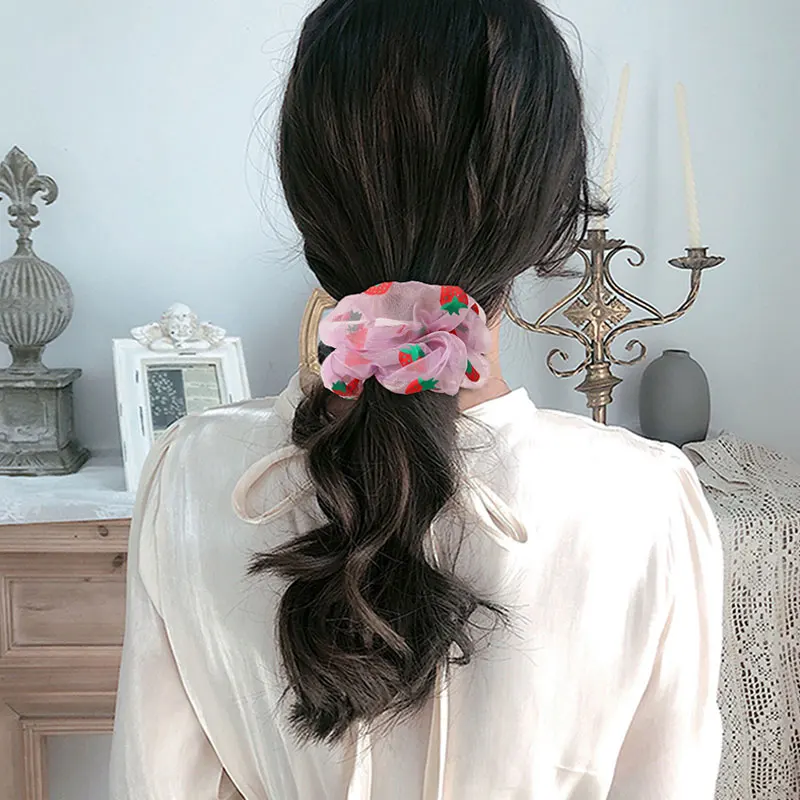 2020 летние сетчатые шифоновые Цветочные резинки для женщин и девочек эластичные