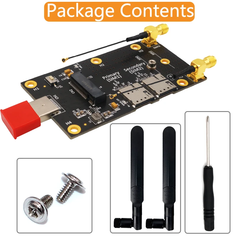 

Адаптер NGFF(M.2)/USB 3,0, с двумя слотами для SIM-карт, для модулей 3G/4G/5G