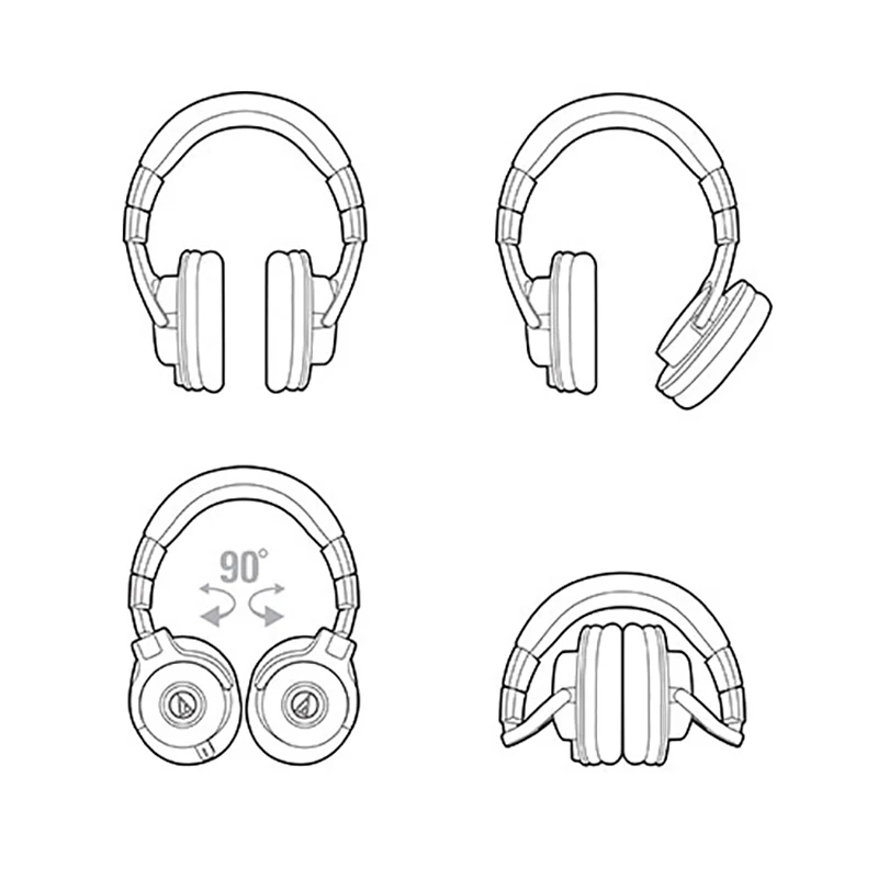 Наушники Audio-technica ATH-M40X профессиональная гарнитура для монитора с поворотом на 90