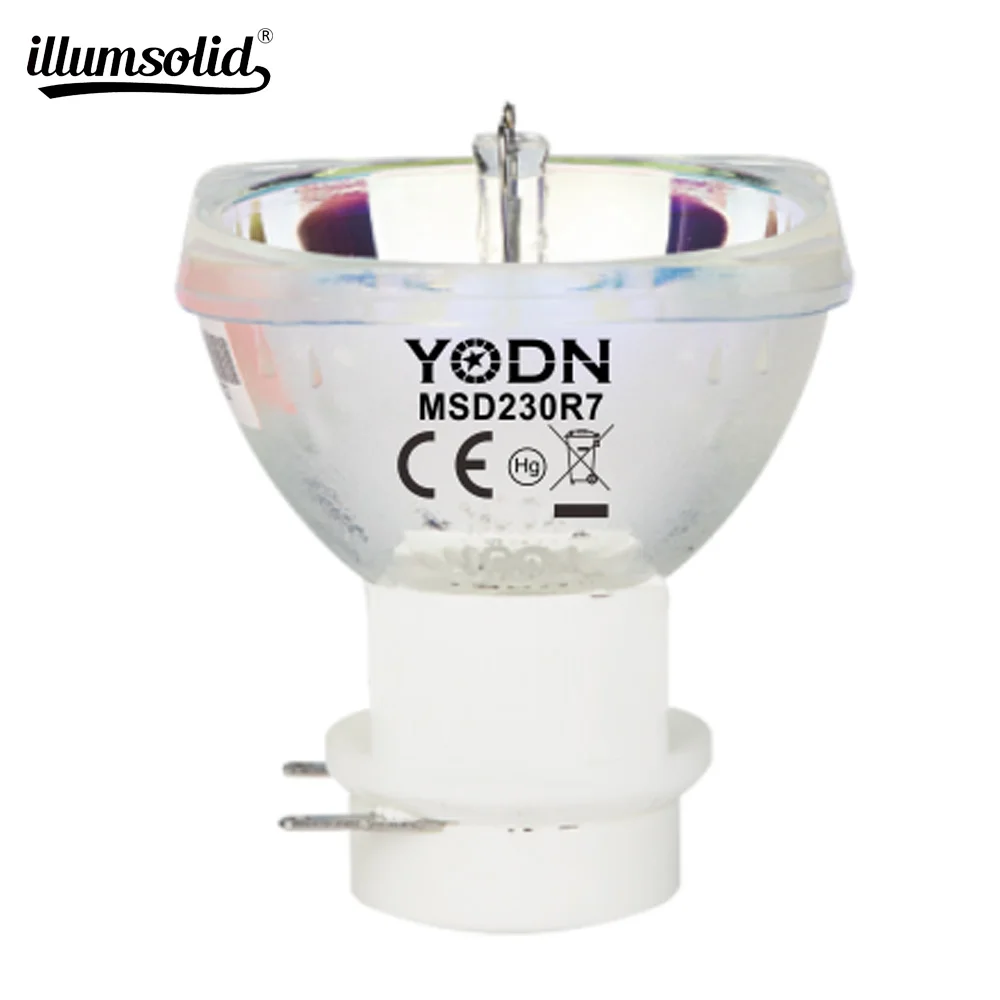 YODN 7r 230 Вт Шарпи луч светильник лампа Moving Beam Buld лампы SIRIUS HRI230W для сцены ing|Эффект