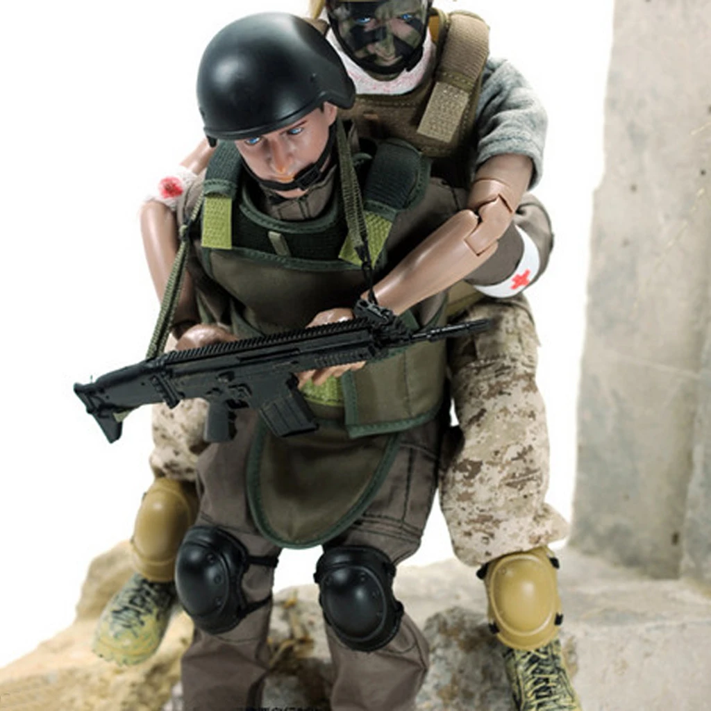 

1/6 Army Combat Swat Soldier Action Figure Police Soldier Figures Toy NB04A
