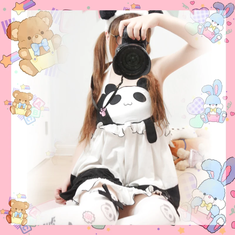 

NONORI Sexy&Cute GURUGURU PAN PANDA Homewear Sleep Dress