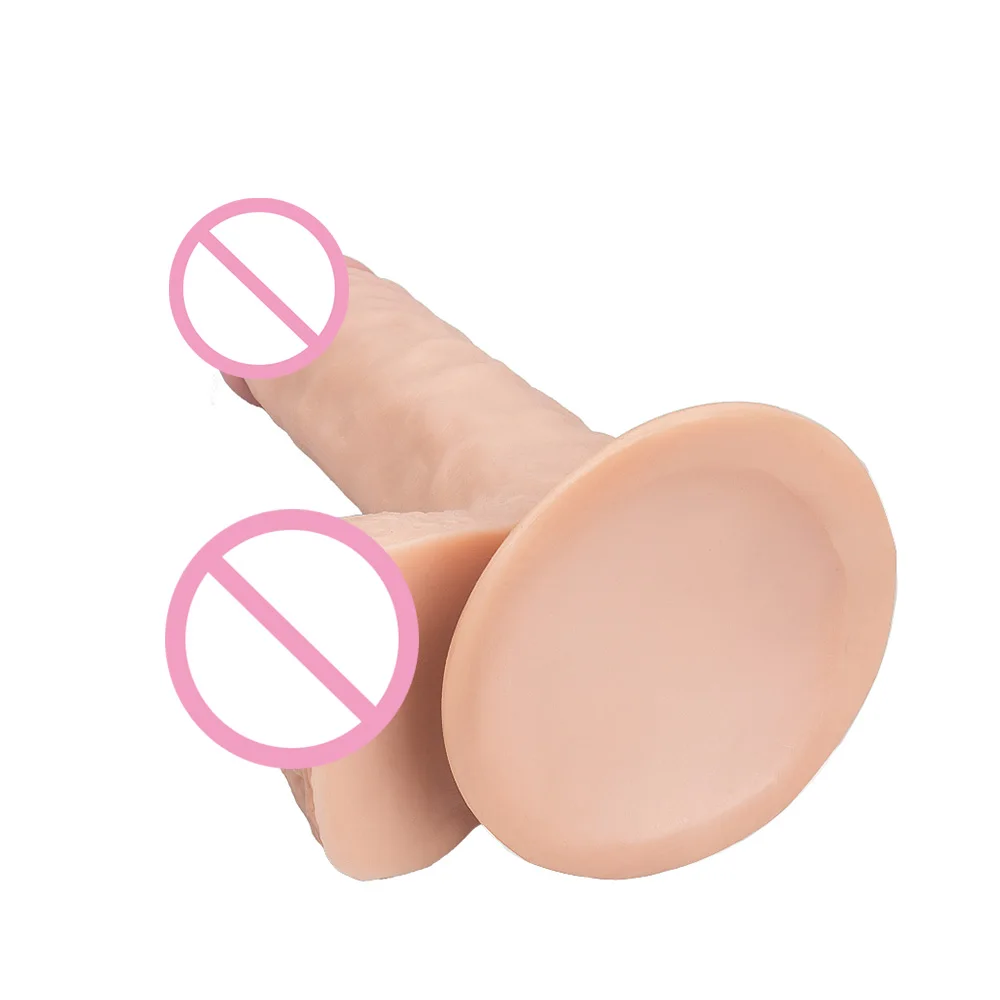 YUECHAO мягкий силиконовый фаллоимитатор больших размеров реалистичный пенис с