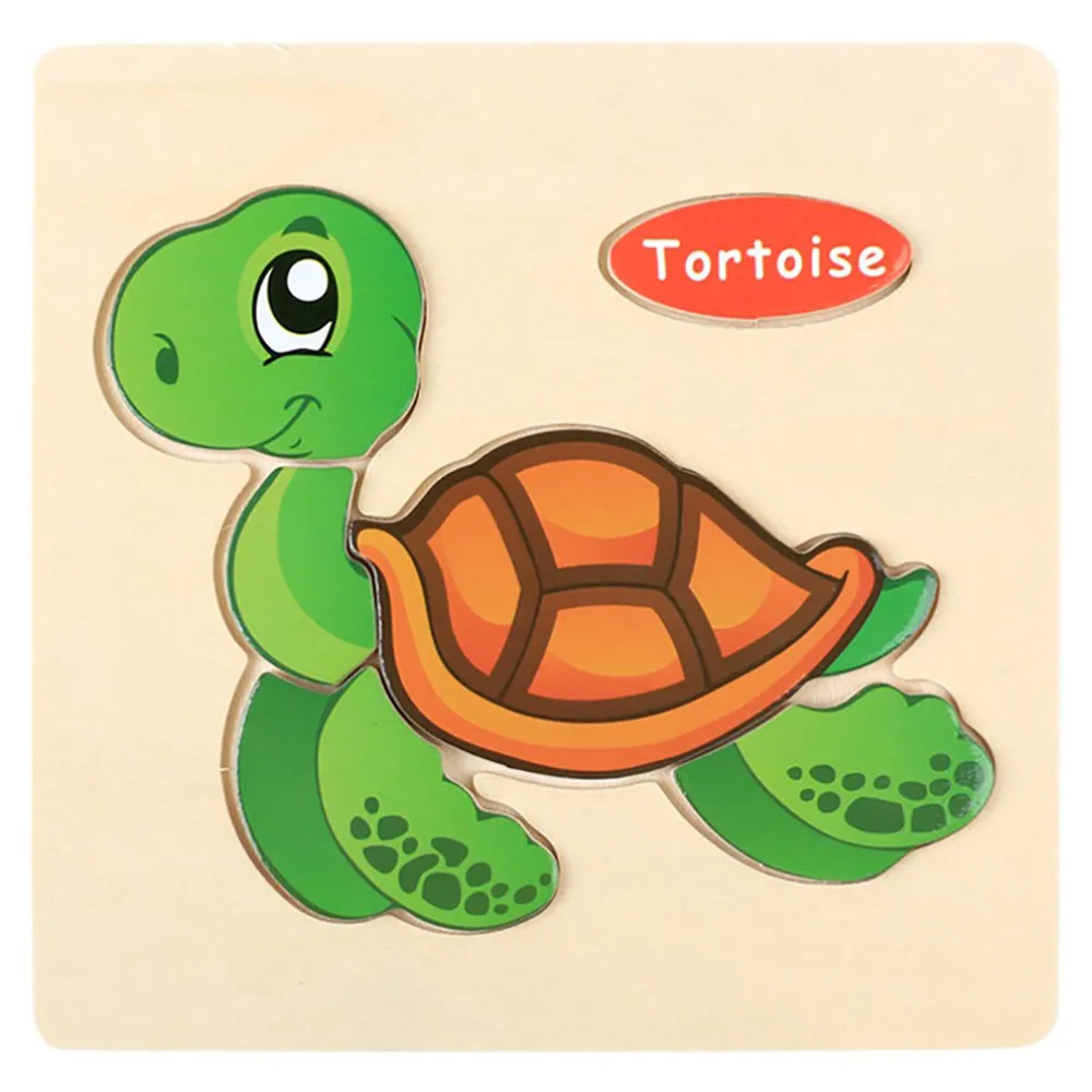 

Wooden Puzzle Educational Developmental Baby Kids Training Toy Cute Animal Puzzle For Infant Children Parent-child Game Toy
