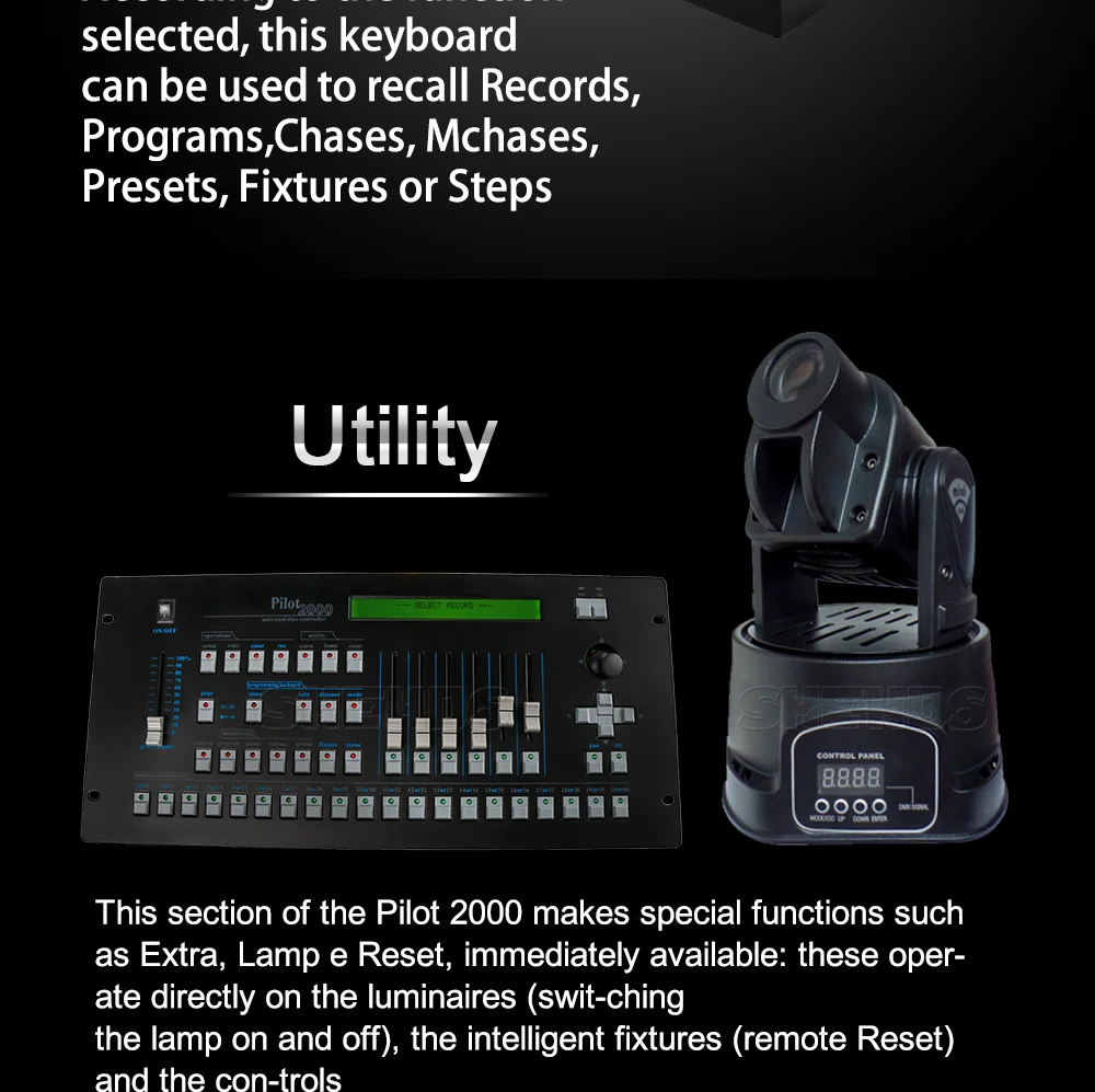 SHEHDS DMX консоль Пилот 2000 DMX 512 контроллер сценический эффект света осветительного оборудования 3 Pin отверстие подходит для сцены диджейское световое оборудование
