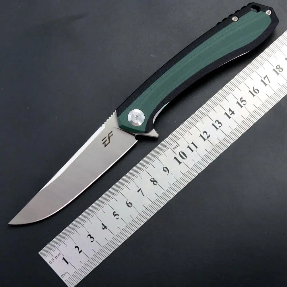 

Eafengrow EF947 Folding Knife D2 Blade G10 Handle Slim Survival Pocket Camping Hunting Tactical Knife EDC Outdoor Tool
