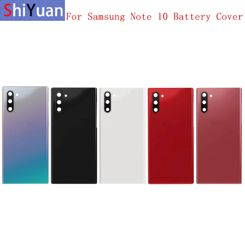 

Battery Case Cover Rear Door Housing Back Case For Samsung Note 10 N970F Battery Cover Camera Frame Lens with Logo