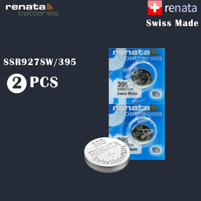 2 шт./лот Renata 395 100% оригинальный фирменный Новый аккумулятор для часов с оксидом