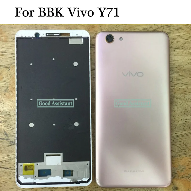 Черный/золотой корпус 6 0 дюйма для BBK Vivo Y71 Y71i Y71A задняя крышка аккумулятора детали