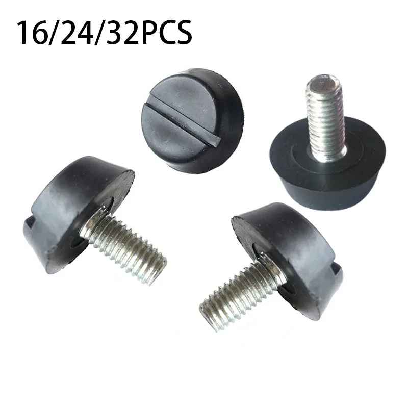 

16 / 24 / 32pcs Adjustable Foot Flat Bottom Screw Pad Shelf Is Suitable For Furniture Slide Of Furniture Support Foot