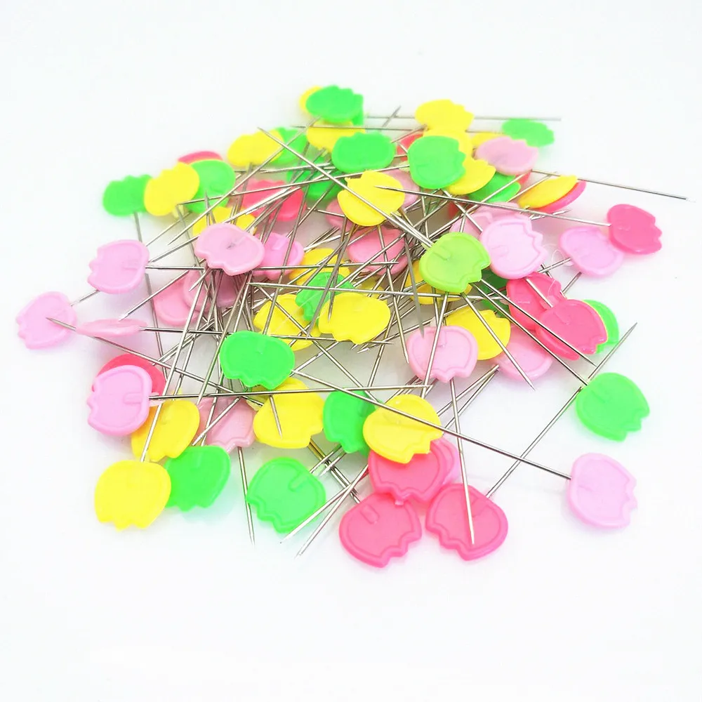 100 шт. в коробке шпильки из нержавеющей стали для вышивки булавки шитья иглы