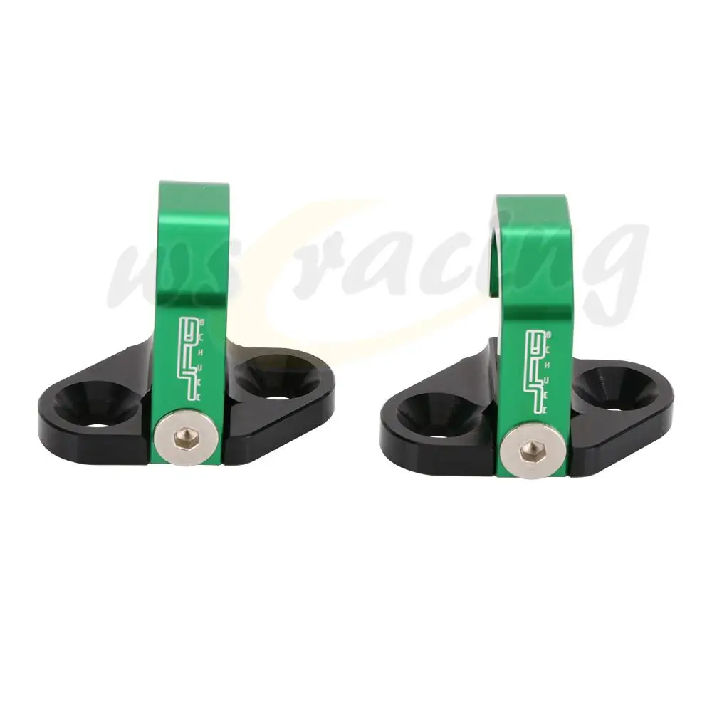 Задний тормозной шланг с ЧПУ зажим держатель направляющая для Kawasaki KX100 KX125 KX250 KLX250