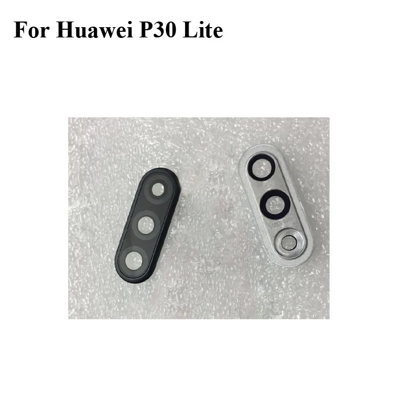 Для задней камеры Huawei P30 Lite стеклянная линза + Крышка для круглые детали корпуса P