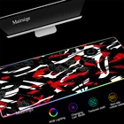 Mairuige RGB Мышь колодки RGB светодиодный Клавиатура ноутбука ПК арт специальная накладка 300x80 0400x900 мм офисные аксессуары для геймеров XXl Мышь-Pad