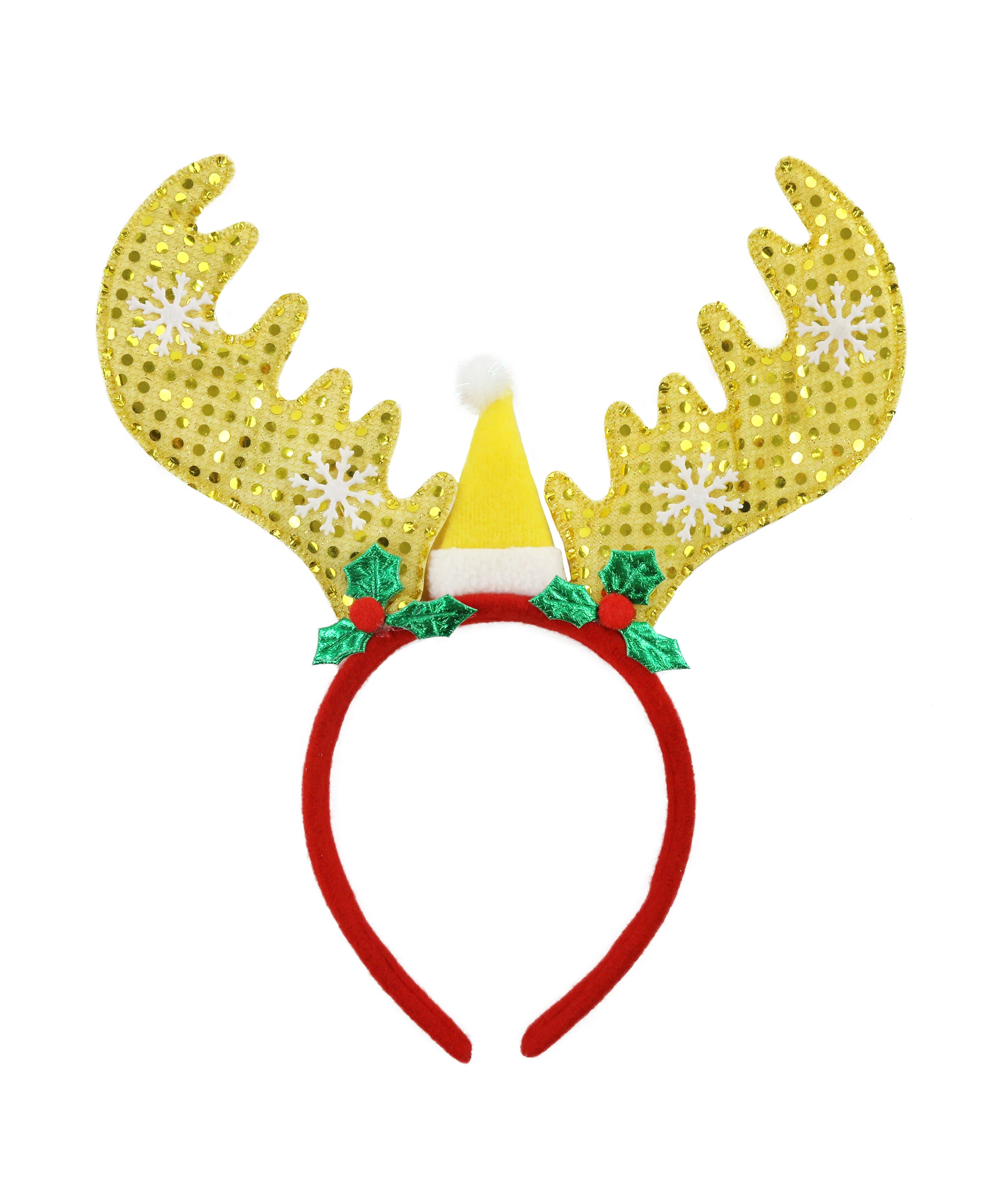 Прямая поставка Рождественский ободок для волос с оленьими рогами 3 цвета
