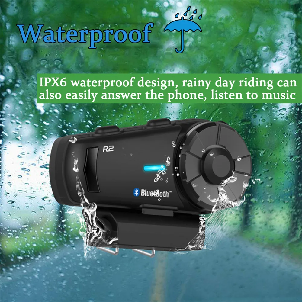 Bluetooth-гарнитура для мотоцикла R2 1000 м 4 водителя FM MP3 | Автомобили и мотоциклы