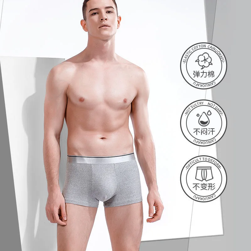 4/8 Pcs/Lot Men's Boxer  Men's Underwear Cotton Inner Comfort Boxer Shorts Loose Plus Size L-5XL Sexy Men's Underwear