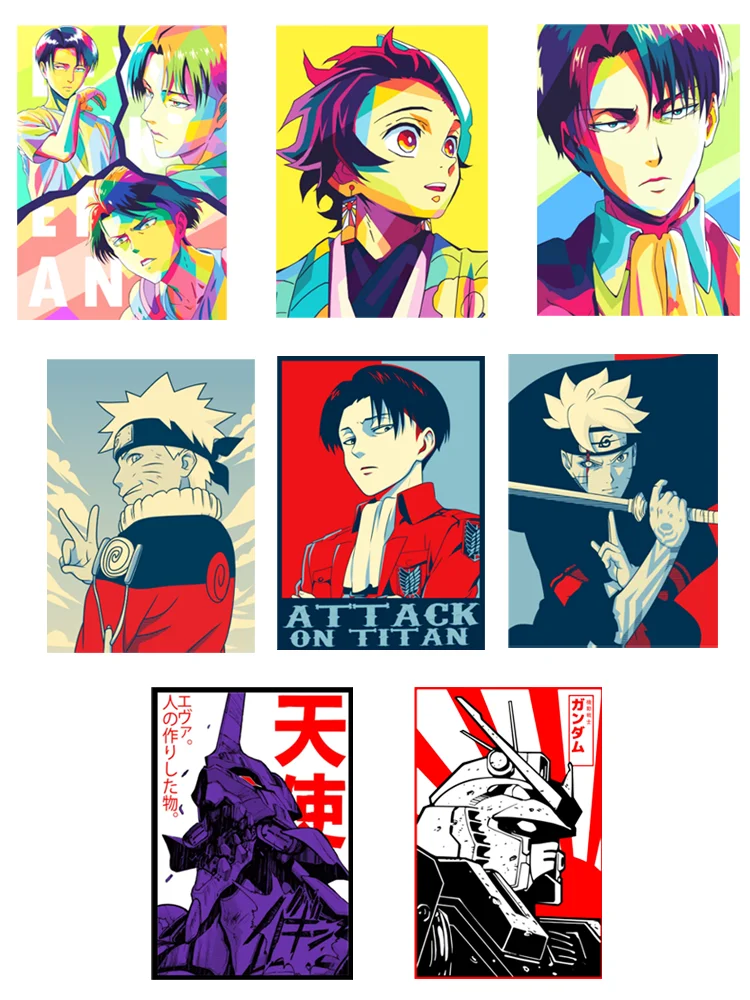 2 шт./лот горячие аниме Kamado Tanjirou термоклейкие нашивки для одежды Levi · Ackerman