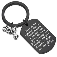 biker keychain motorcycle gift ride safe keychain may your guardian angel ride with you new driver keychain gifts for biker