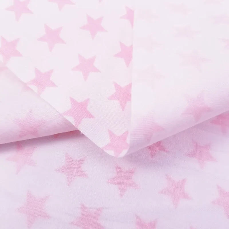 Саржевая ткань из хлопка с принтом розового кролика высококачественная чистого