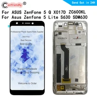 for asus zenfone 5 lite 5q zc600kl x017da s630 sdm630 lcd displaytouch screen digitizer assembly phone replacement panel glass