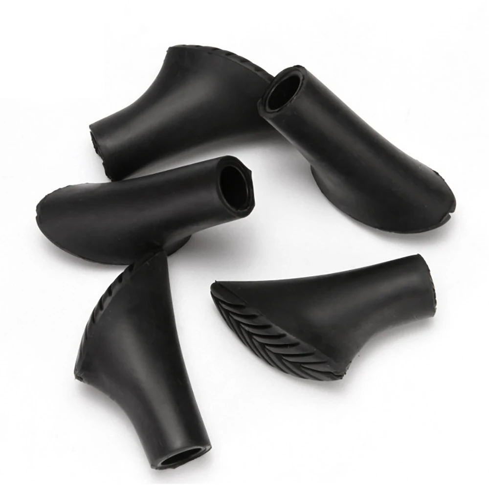 

12 pieces Nordic Walking Pole Protectors Trekking Pole Tip Rubber Pads Buffer Replacement Tips End for Hiking Stick