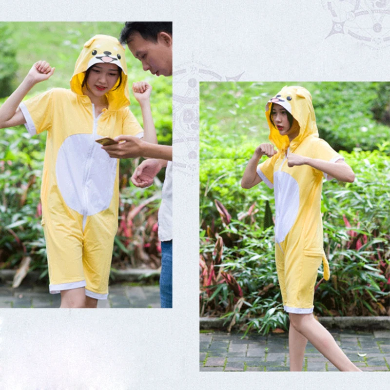 Милые животные хомяк Собака Хаски пижамы Комбинезоны комбинезон костюм жирафа